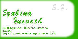 szabina husveth business card