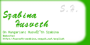 szabina husveth business card